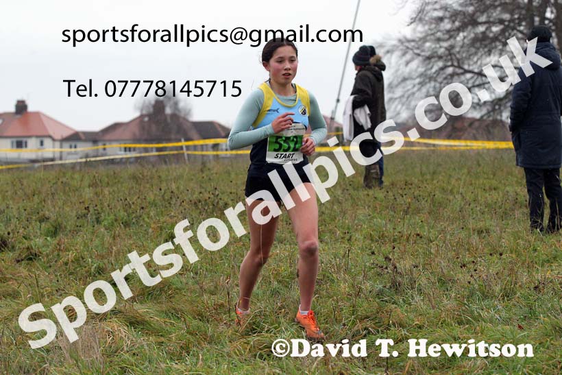 Womens under-17s and under-20s, 2021 North Eastern Cross Country Championships, Sedgefield. Photo: David T. Hewitson/Sports for All Pics